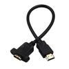 1 ud. Cable de Extensión HDMI Compatible Chapado en Oro Macho a Hembra Con Tornillo para Montaje en Panel Para 1080P PSP HDTV 0.3M/0.5M/0.6M/1.0M