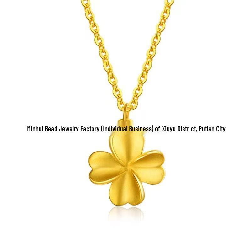 Shuibei 999 Pure Gold Ginkgo Leaf Buddha Necklace - Bestseller Jewelry Piece
