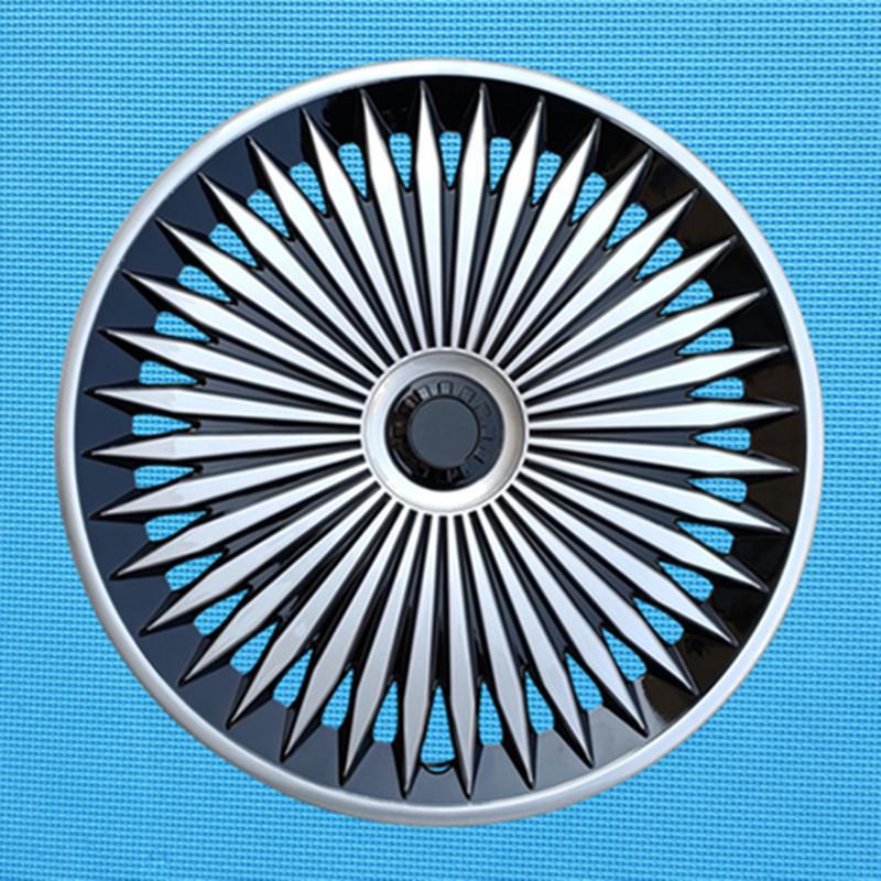 Car Wheel Hub Cover with Iron Steel Ring and Plastic Decorative Cover In Various Sizes 12-17 Inches.