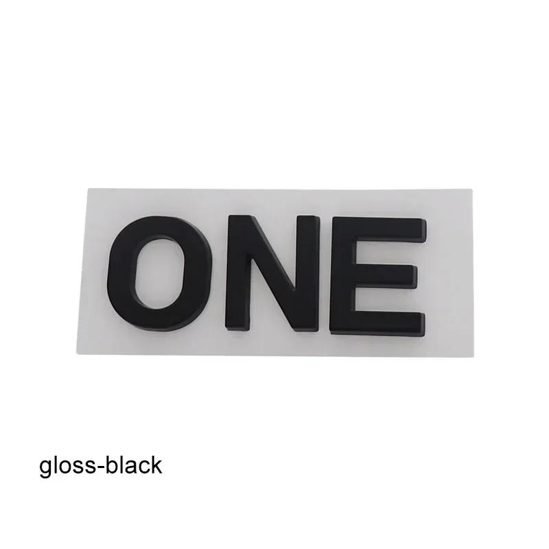 

3D Premium ONE ABS Letters Sticker for Car badge Cover Upgraded Exterior Decoration Stickers Auto Accessories Decal Emblem Badge