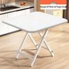 Portable Foldable Dining Table for Small Spaces - Square or Round Options for Apartments or Rental Rooms