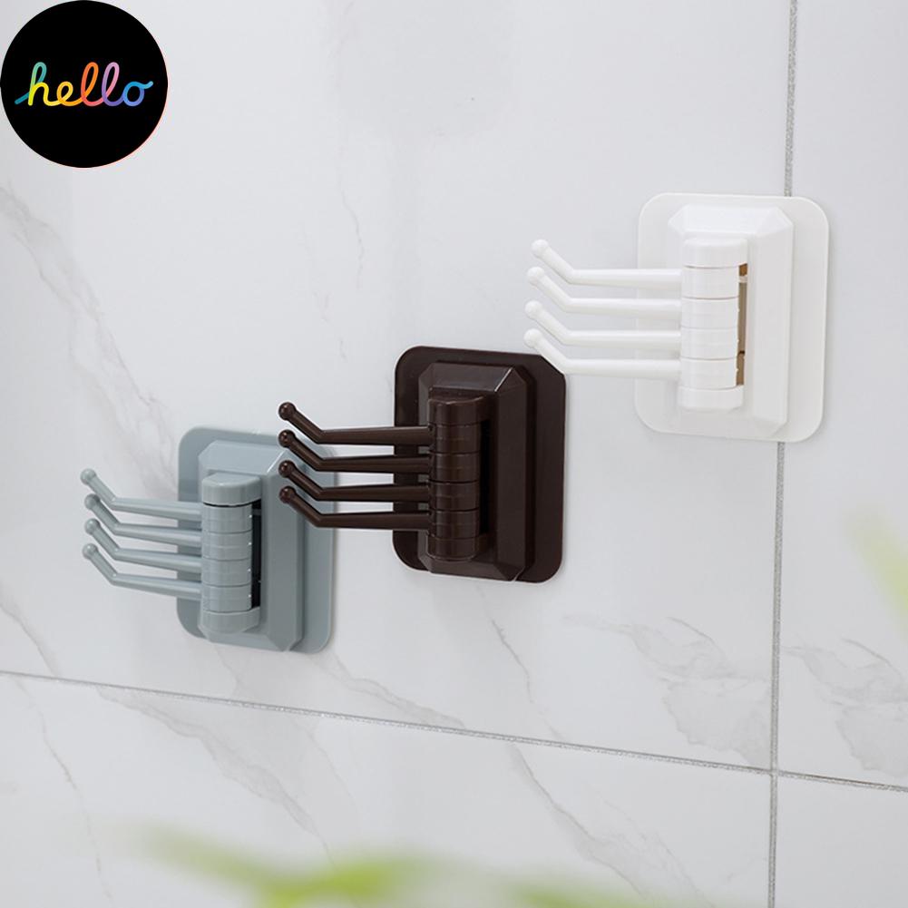 Bucătărie Baie Suport pe perete Cârlige autoadezive Umeraș rotativ pentru articole diverse