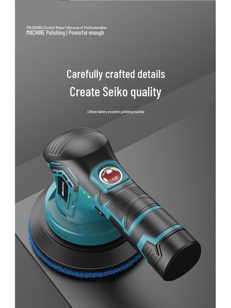 Anpassbare kabellose Wachs- und Poliermaschine – Betrieb mit Lithiumbatterie