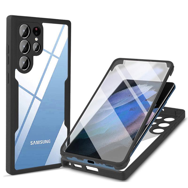 360 Degree Shockproof Phone Case Dual Layer Full Body Cover for Redmi 10C Note 12 10 11 11s Pro+ 5G 4G Samsung Galaxy  A14 A34 A54 A04S A52S A13 A53