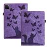 Suitable for iPad Pro 13 inch 2026 tablet leather case Air 11 matte butterfly cat card holder case