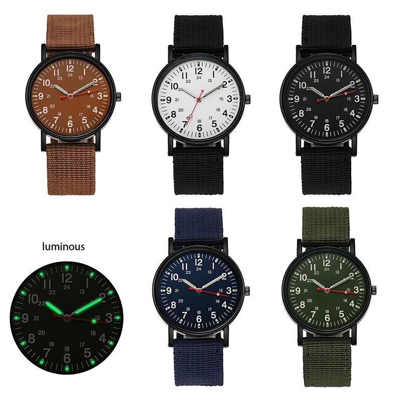 Wrist Men Analog Quartz Analog Watch Nylon Woven Strap Casual Sports Present