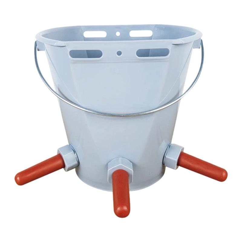 8L Large Capacity Cattle Feeding Bucket Heavy Type Plastic Cattle Milk Bucket for Easy Carrying And Cleaning