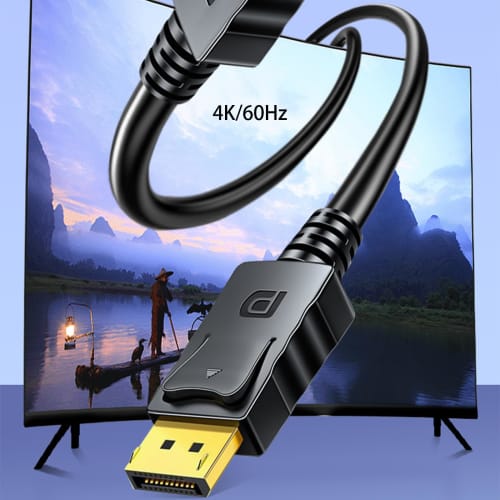 DisplayPort Cable DP Cable DisplayPort To DisplayPort Cable 4K 60Hz 3m Black Compatible TV Display Projector Laptop Set Top Box Game Console Etc.