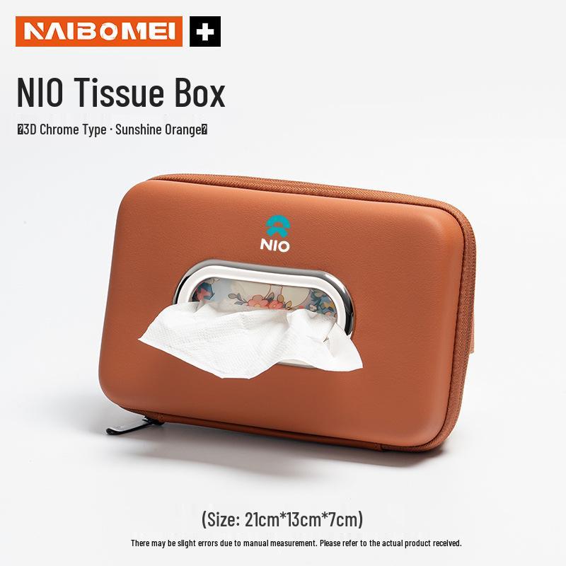 Tissue Box for Nio ES8/ES6/EC6/ET7/EP9 Armrest - Car Pull-out Tissue Holder Ornament