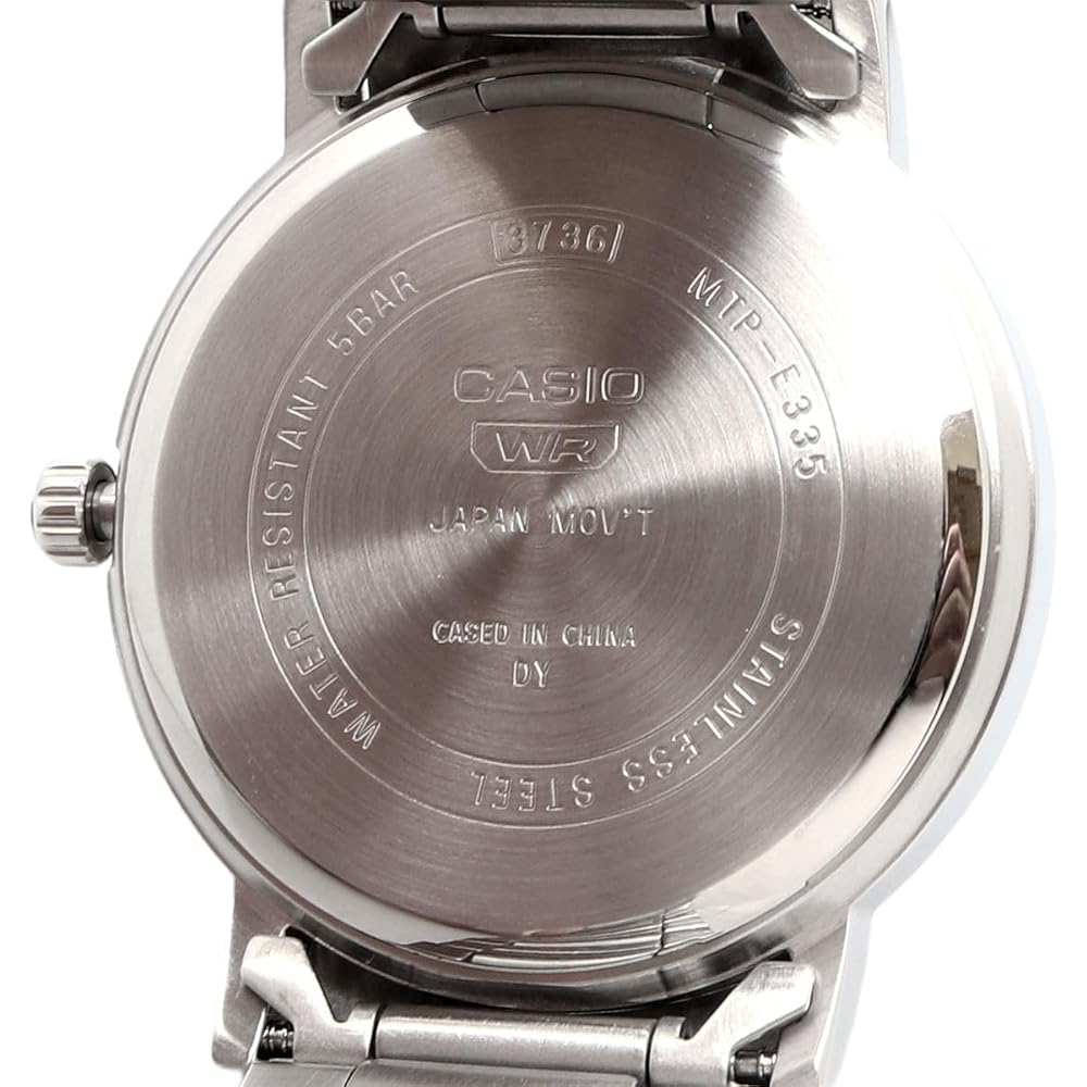 Casio Standard Quartz Men's Watch MTP-E335D-2E1V Multi-Calendar Silver Blue Overseas Model