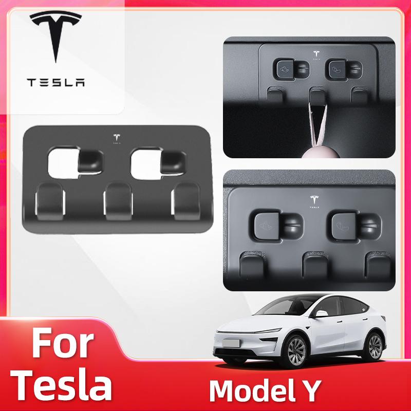 Car Sticker For Tesla Model Y 2020-2025 Hook Bracket Trunk Hook Side Button Hook Accessories Tools Car Modification