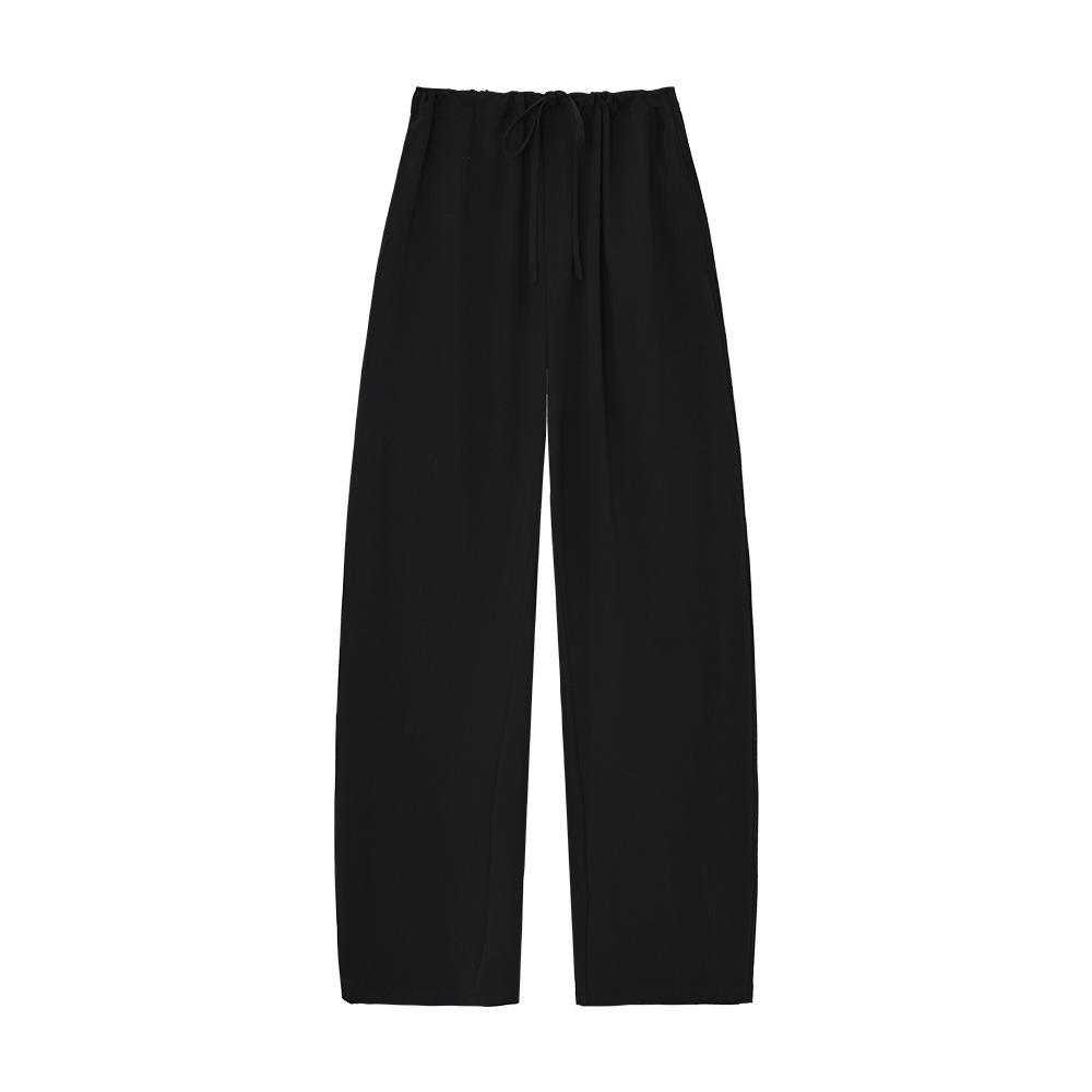 

ABOUTSEA Spring/Summer Women s High-Waisted Wide-Leg TR Suit Pants - Relaxed Fit, Slimming, Ideal for Commuting and Casual Wear. Small