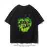 2025 Summer New Hip Hop Green Day Band Printed Graphic T Shirts Men Short Sleeve T Shirts High Quality Men's Clothes Street Wear