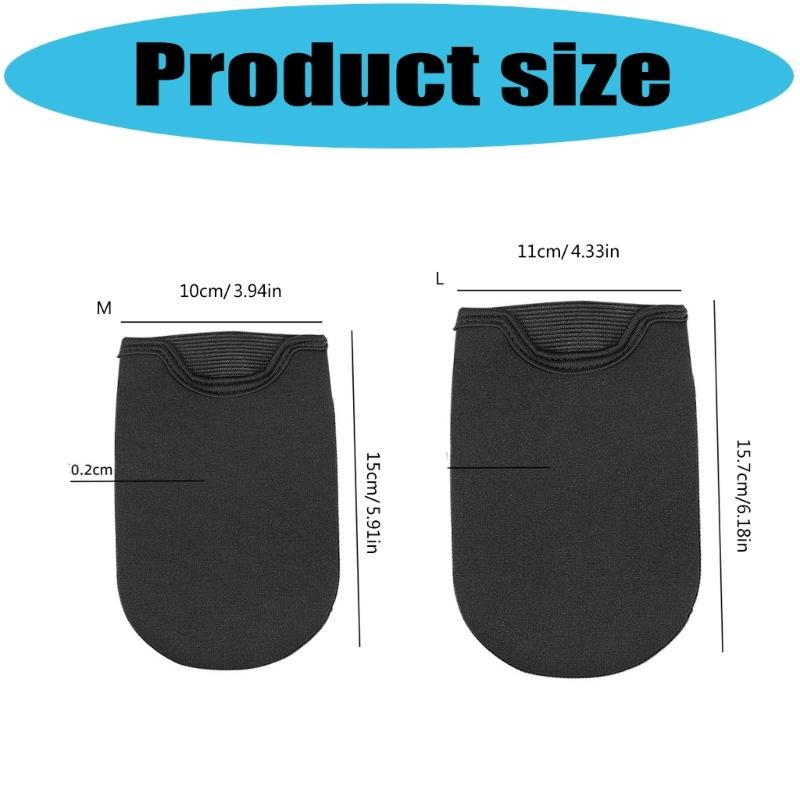 Anti Chafing Half Foot Cover For Sports Ice Bath Cycling Toe Warmer Sleeve Neoprene & Silicone Design Toe Caps Socks