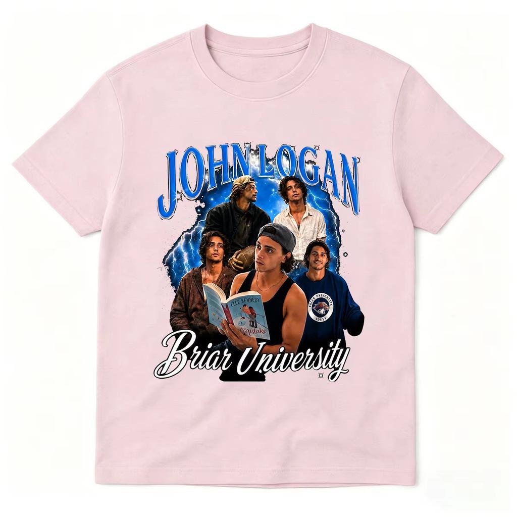 Off Campus John Logan T-Shirts Briar University Eishockey T-Shirt Herren Damen Kleidung Mode Sommer Kurzarm Freizeitkleidung