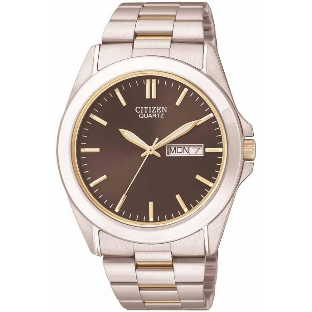 

Citizen Мужские модные часы BF0584 56E из нержавеющей стали, черные, японские кварцевые