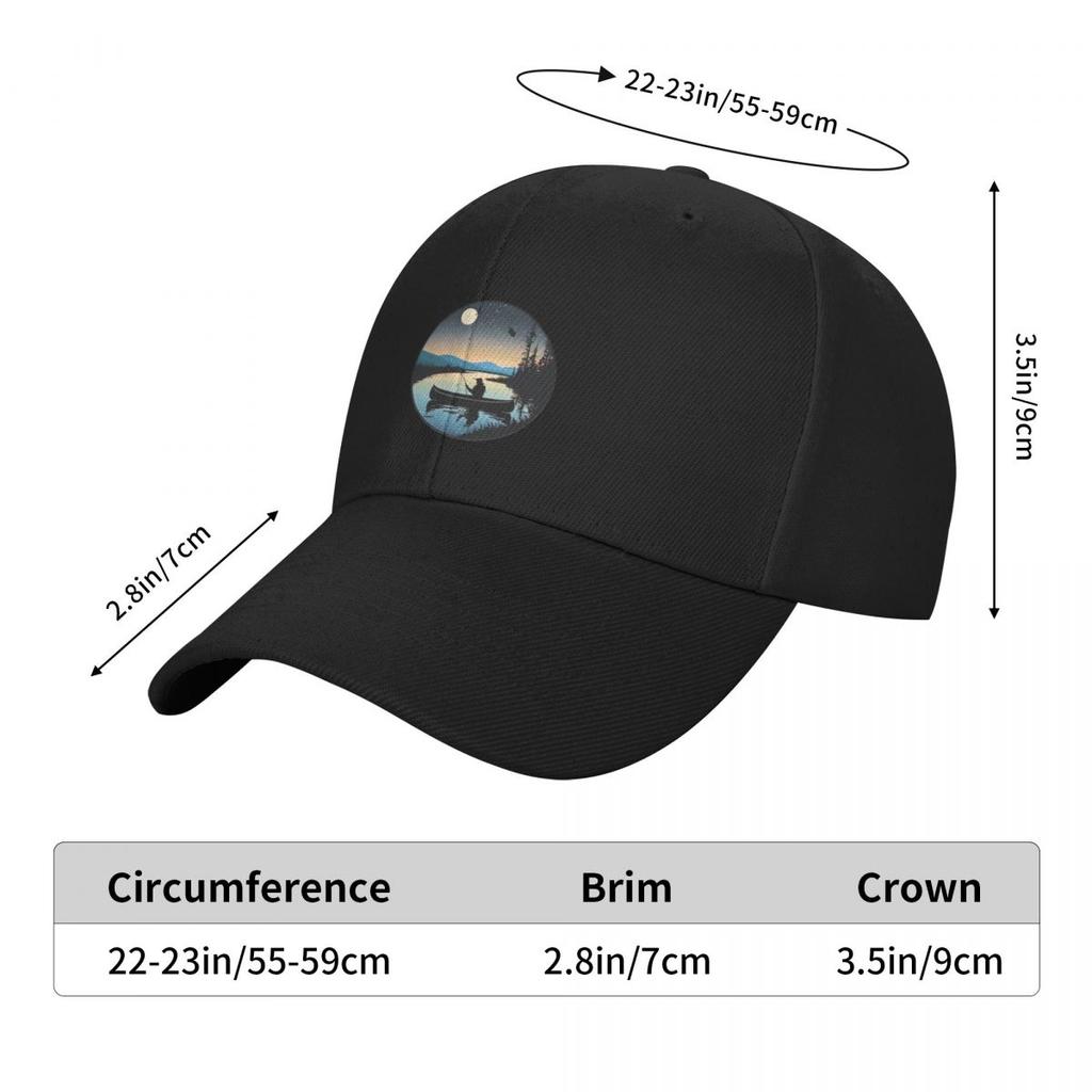 Tranquil Lake Fishing Baseball Cap Fishing Hat Brand Man Cap Girl Men's