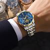 New Luxury Quality Men's Watch Quartz Non-mechanical Waterproof Luminous Fashion Upscale Watch Calendar Steel Strap Triple Display Watch Watch Watch