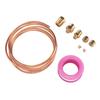 9Pcs Durable Metal Material Oil Pressure Gauge Tubing  Industrial Pipe Assembly Work