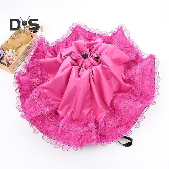 Spitzen-Taschenschirm, tragbar, Sonnenschutz, UV-Schutz, winddicht, leicht, wasserdicht, für Reisen, Mini-Sonnenschirm, Regenschirm, Taschenschirm