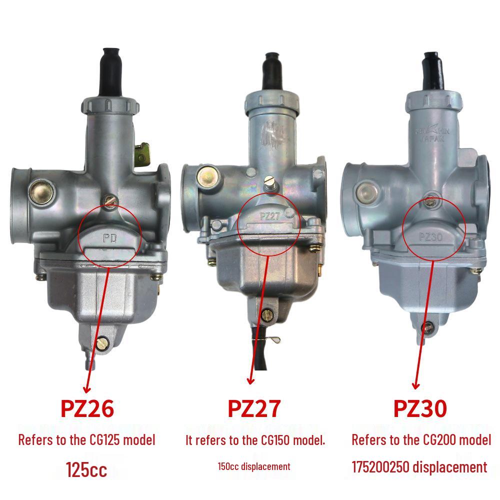 PZ27 Carburetor for Honda CG/XL 125CC-175CC ATV Motorcycle with Pull Cable Choke