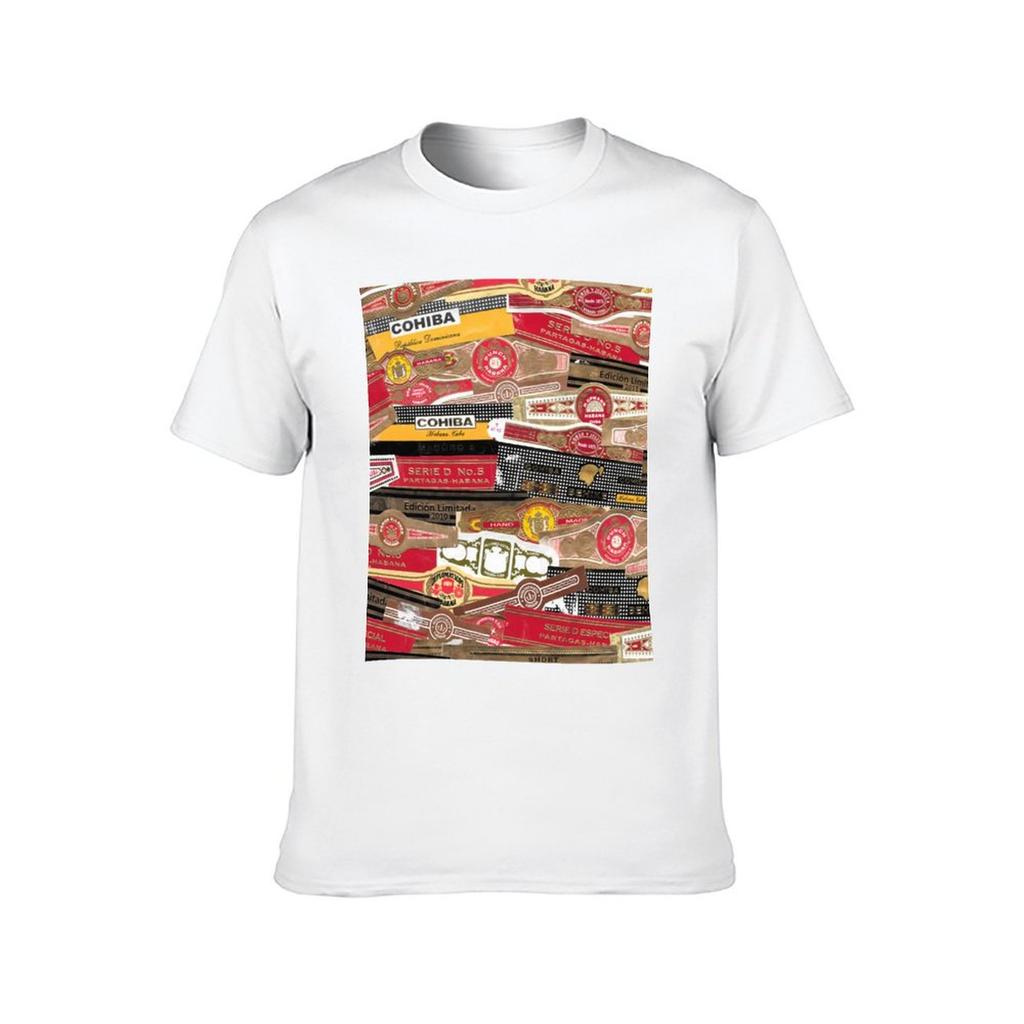 T-Shirt cotton man percent t t man shirt Cigar cotton Bands 100% for 100 shirts