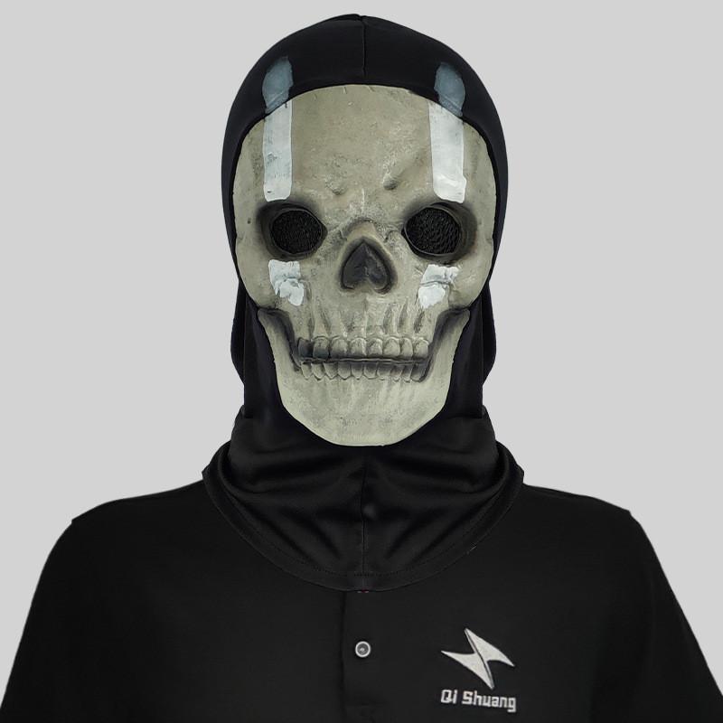 

Зов красочного долга маска черепа с большими глазами для Хэллоуина и тематических вечеринок Gray Double Line