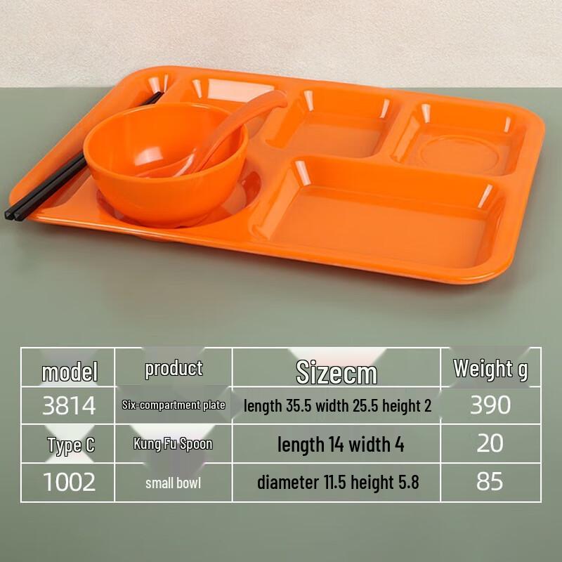 A5 Melamine Divided Lunch Tray