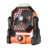 Portable Silent Camping Fan with Light & USB Charging - Large Capacity Outdoor & Fishing Oscillating Fan