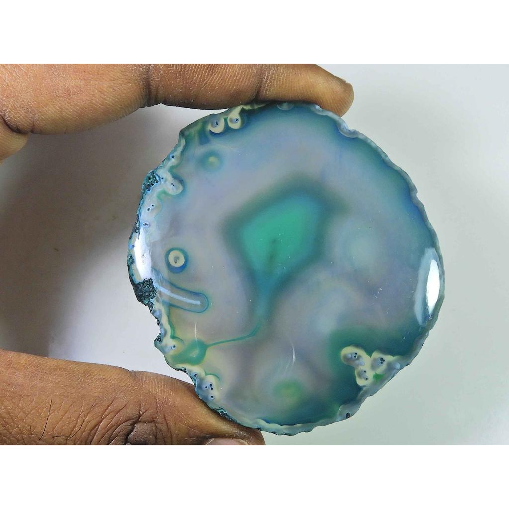 262Cts. Dyed Druzy Agate Fancy Healing Crystal Cabs Loose Gemstone 65X71MM SK-2285