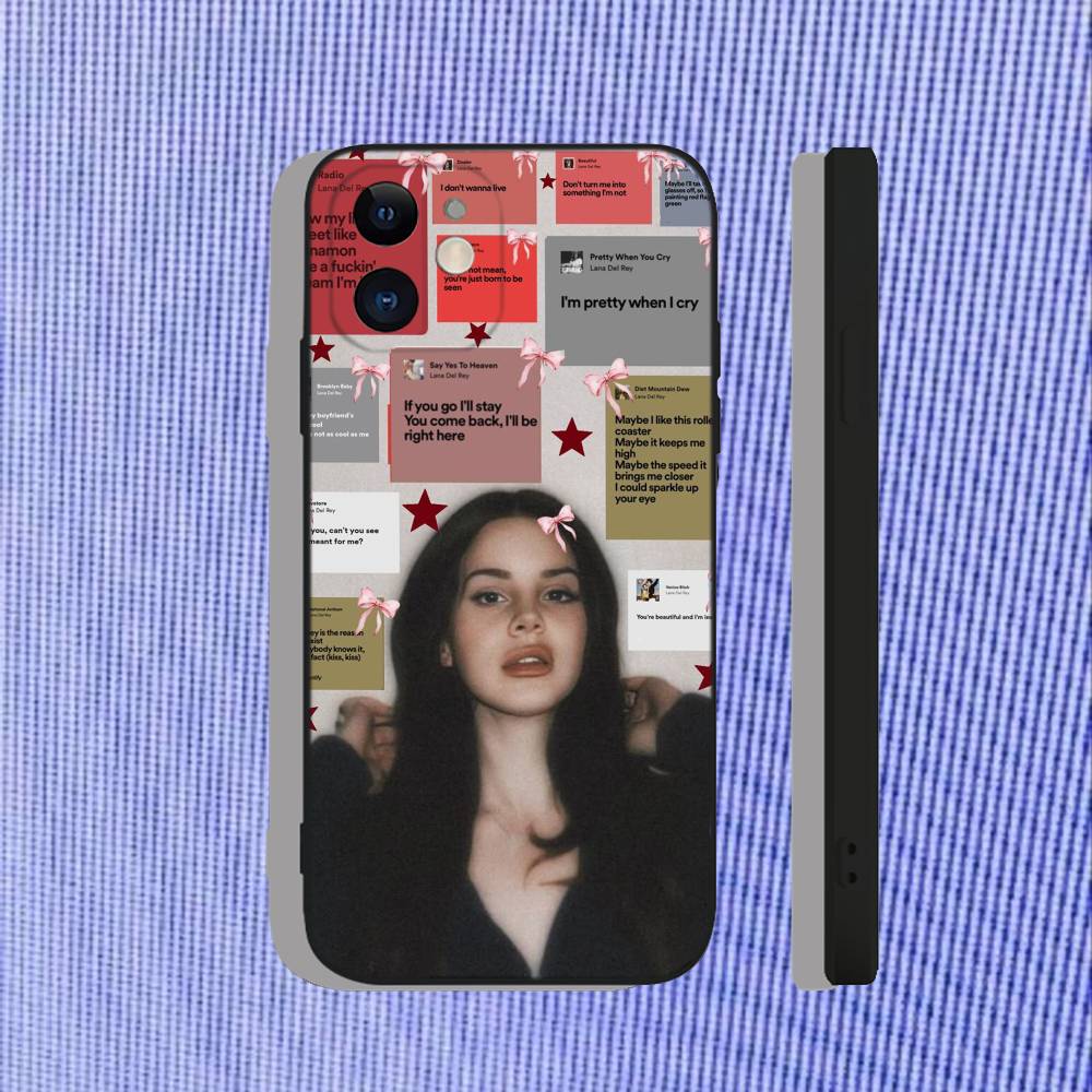 

L-Lana Del Rey Bluebird For iPhone 17,16,15,14,13,12,11,X,XR,Air,Pro,Max,Plus Dustproof Soft Case iPhone14Plus