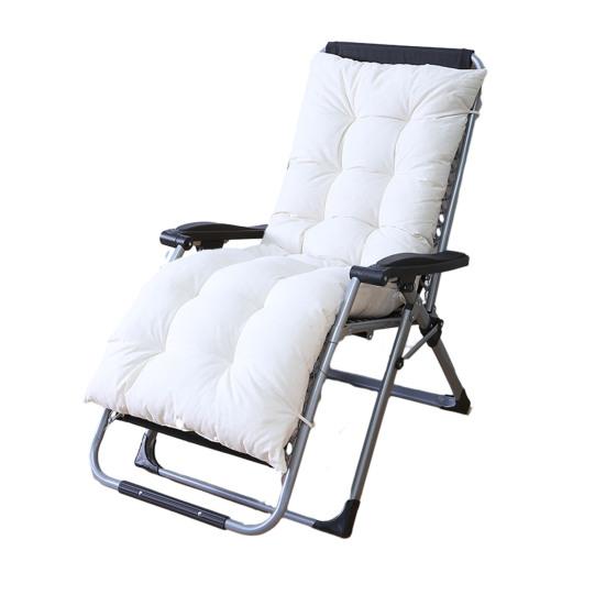 Recliner Cushion Cotton Linen Chair Pad with Straps Soft Padded Chair Cushion for Folding Recliners Rocking Chairs Home Office Use