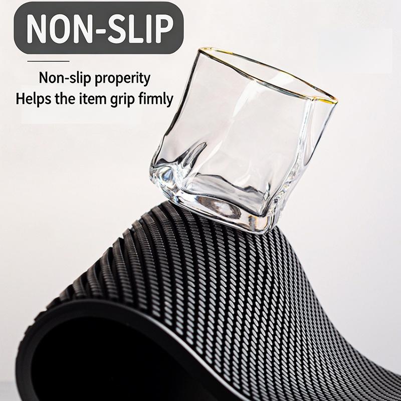 Draining Mat Non-Slip Wine Glass Mat Pvc Rubber Mat Square Mat Heat Insulation
