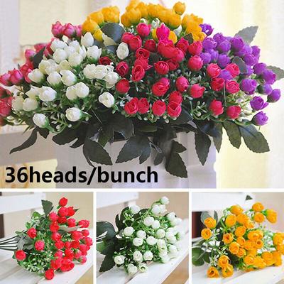 Bastelbasteln Handgemacht Heimdekoration Hochzeitsdekoration Brautstrauß Künstliche Blumen Kleine Knospe Rose