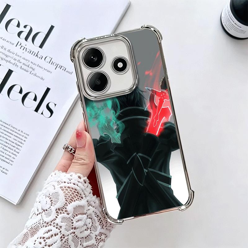 Sword Art Online Kirito Weiche Handyhülle Für Xiaomi Redmi Note 14 15 Pro Plus 13 12 11S 11T 5G 10 9S 9 Galvanisiert Anti-Fall Hüllen