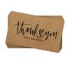 50 Pcs/set "Thank You" Greeting Cards 90*54mm Rectangular Thick Kraft Paper Cards Festival Gift Cards