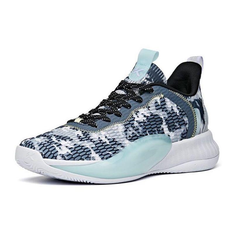 Anta Light Cavalry 6 men's low-top basketball shoes white grey, cushioned non-slip wear-resistant 112121605-3