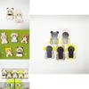 Süßes PVC-Tier-Themen-Kühlschrankmagnet-Set mit Hasen-, Bienen-, Schaf- und Panda-Designs