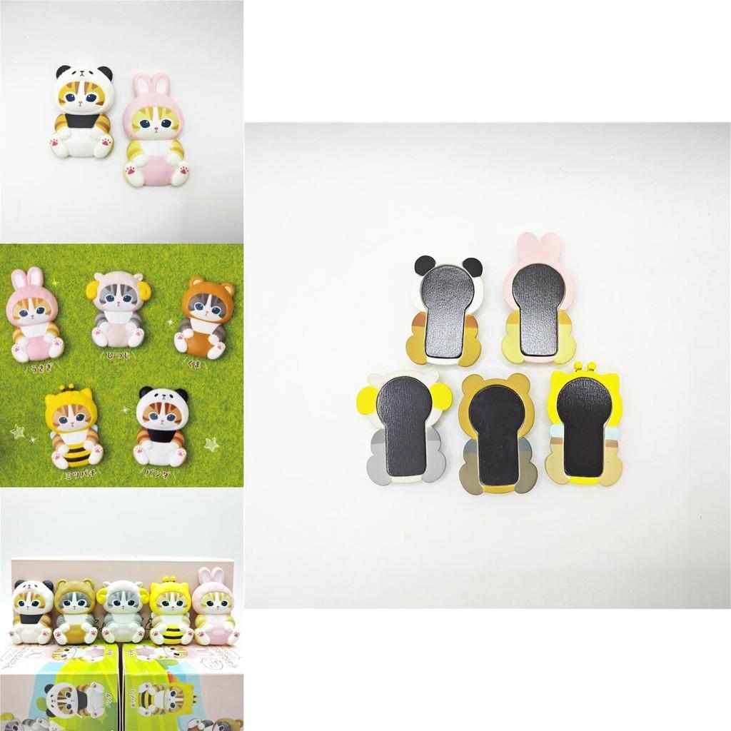 Süßes PVC-Tier-Themen-Kühlschrankmagnet-Set mit Hasen-, Bienen-, Schaf- und Panda-Designs