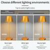 Nordic LED Table Lamp 3 Color Desktop Night Light Bedside Creative Ambient Light Bedroom Decoration Bar Coffee Shop Simple Decor