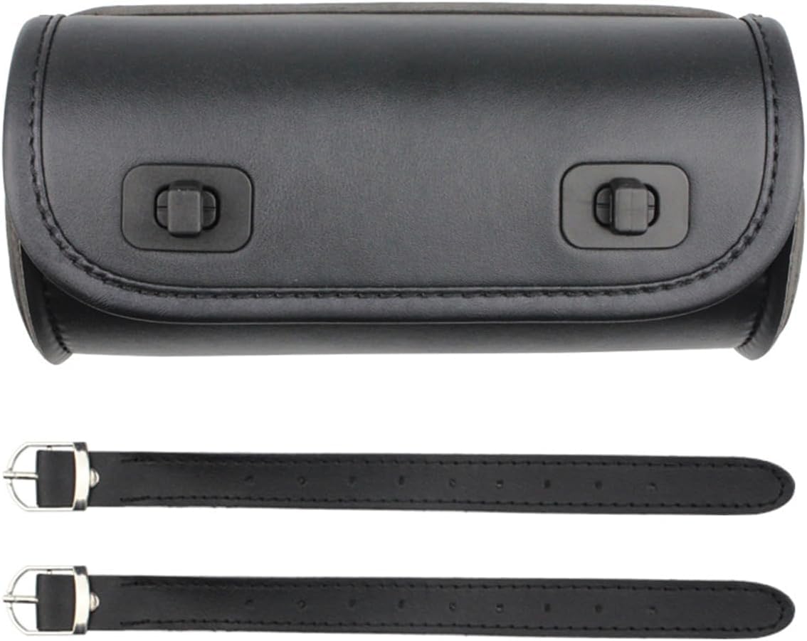 

Motorcycle Tool Bag, Side Front Bag, Universal Use, Round Type, Tool Holder, Accessory Case, Waterproof, Leather, Easy to Open