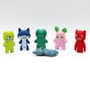 6PCS Anime Action Figures Fuggler Monster Cartoon Cute Toys Figurines Children Classic Toy Desk Ornament Home Decor Accessories