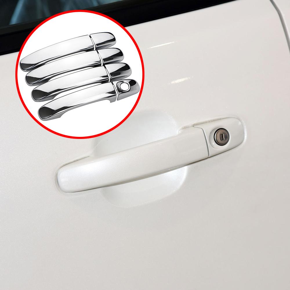 

For Ford Ranger Everest Endeavour 2015 - 2025 Car Accessories Outer Door Handle Protection Cover Trim Stickers One Hole Style срібний