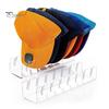 Suporte de armazenamento de chapéus para segurar 7 chapéus Rack de exibição de acrílico para bonés de beisebol Organizador de chapéus sem instalação para sala de estar, quarto, armário, cômoda