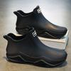 Fashion Fashionable Men's Women's Ankle Rain Boots Men's Non-slip Wear-resistant Waterproof Shoe Work Boots Suitable for Rainy Snowy Day