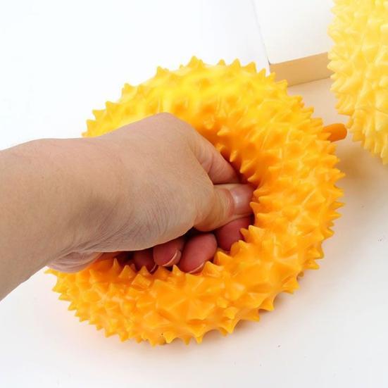 Stressabbau-Spielzeug Realistisches Durian-Quetschspielzeug, Linderung Falsche Tragbare Fokus-Weiche Dehnbare Simulierte Frucht-Sensorikball für Erwachsene Kinder
