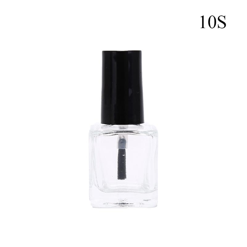 1Pc 10/15Ml Empty Glass Nail Polish Bottle With Brush Nail Oil Glass Bottles