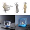 Unique Resin Figurines for Miniature Landscapes Martial Figure Silicone Mould