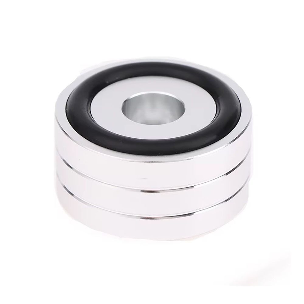 1Pcs 40x20mm Amplifier Isolation Feet Pad Solid Aluminum Silicone Speaker Isolation Feet Shock Absorbing Black Gold Silver