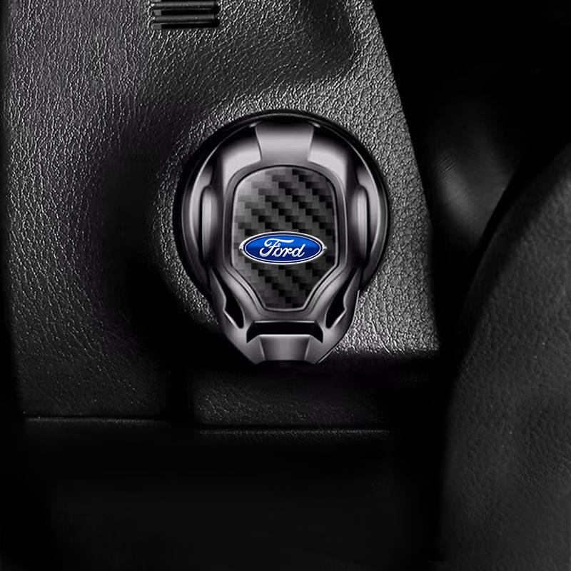 1pc Car One Button Start Protective Cover Ignition Device Badge Sticker  For Ford Mustang Zapatillas Miniatura Gt Shelby 2005 2015 Mujer 2012 2006